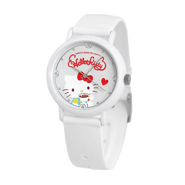 カオル ハローキティ スイーツ 38mm クオーツ KAORU003KW 香 バニラの香り 腕時計 レディース ホワイト KAORU ブランド おしゃれ 防水 かわいい プレゼント 女性 実用的