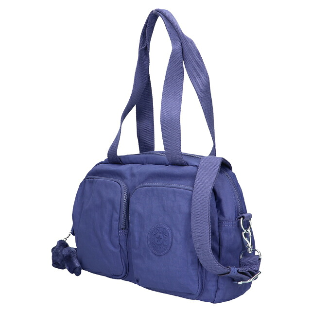キプリング ボストンバッグ レディース ブランド Kipling クールデフィア ロゴ ワンポイント 無地 2WAY KI2849-24U Ocean Blue 手提げ 高級 おしゃれ プレゼント 女性 実用的 かわいい
