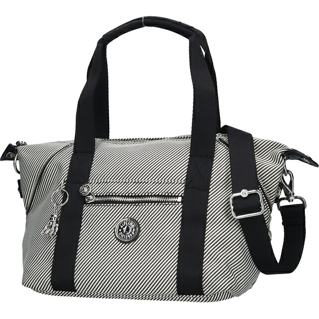 キプリング ボストンバッグ レディース ブランド Kipling アート ミニ PE+ ミニボストンバッグ 2WAY KI8028-4SY Diagonal Jacquard 黒 手提げ 高級 おしゃれ プレゼント 女性 実用的 かわいい