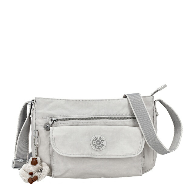 キプリング ショルダーバッグ レディース ブランド Kipling CHINA KI93900NR COOL FOG ライトグレー 斜めがけ 高級 おしゃれ プレゼント 女性 実用的 かわいい