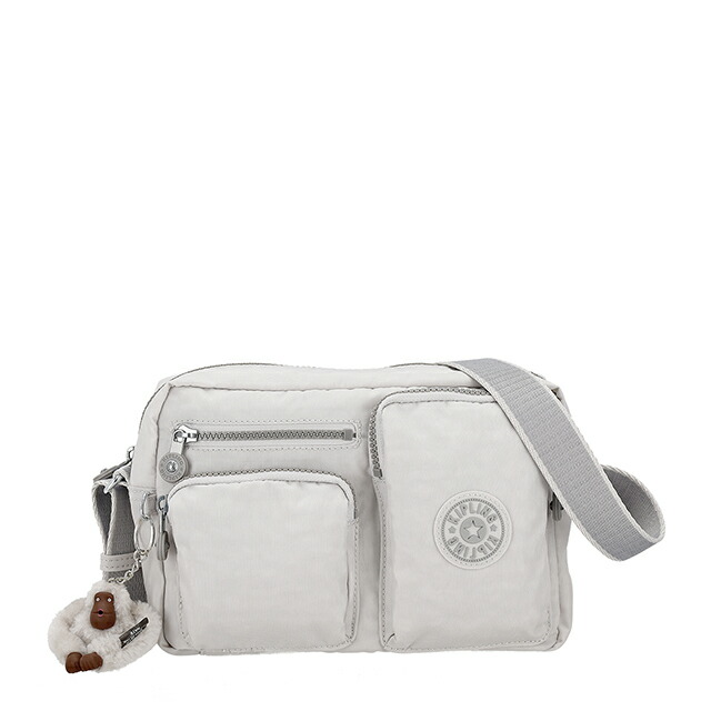 キプリング ショルダーバッグ レディース ブランド Kipling CHINA KIA9Z80NR COOL FOG ライトグレー 斜めがけ 高級 おしゃれ プレゼント 女性 実用的 かわいい