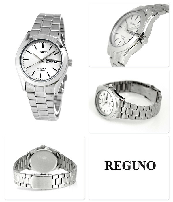 シチズン レグノ スタンダード リングソーラー 腕時計 KM1-211-11 CITIZEN REGUNO シルバー 時計 ブランド おしゃれ 防水 プレゼント 男性 実用的