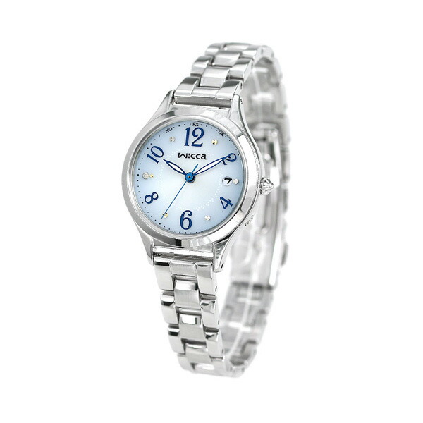 シチズン ウィッカ 電波ソーラー レディース 腕時計 ソーラー電波腕時計 ソーラー電波時計 ダイヤモンド KS1-210-91 CITIZEN wicca ブルーグラデーション 時計 ブランド おしゃれ 防水 軽い 華奢 かわいい プレゼント 女性 実用的