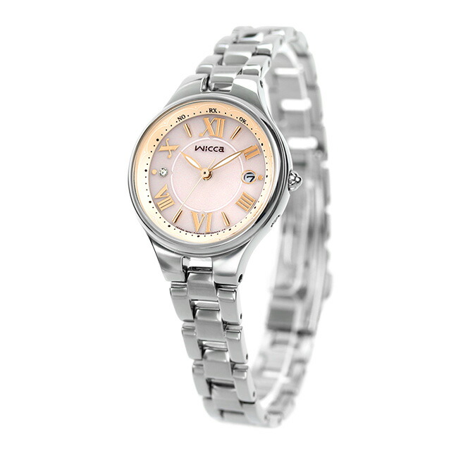 シチズン ウィッカ ソーラーテック電波時計 腕時計 ソーラー電波腕時計 ソーラー電波時計 レディース CITIZEN wicca KS1-813-91 アナログ ピンクラメ ブランド おしゃれ 防水 軽い 華奢 かわいい プレゼント 女性 実用的