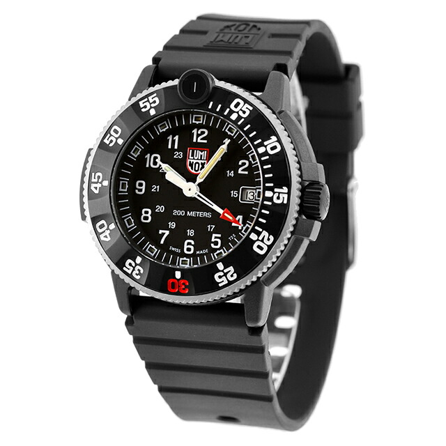 ルミノックス オリジナル ネイビーシールズ 3000シリーズ クォーツ 電池式 腕時計 ブランド メンズ LUMINOX XS.3001.H.SET アナログ ブラック 黒 スイス製 おしゃれ 防水 文字盤 大きい プレゼント 男性 実用的