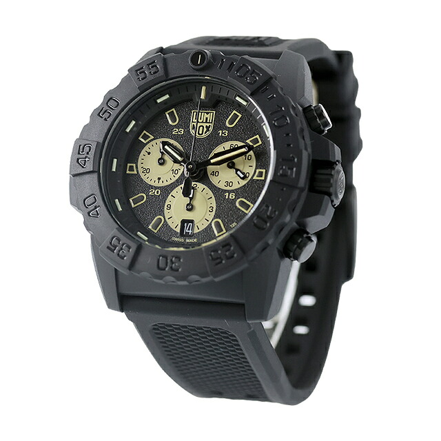 ルミノックス ネイビーシールズ クォーツ 電池式 腕時計 ブランド メンズ クロノグラフ LUMINOX 3587 アナログ ブラック 黒 スイス製 おしゃれ 防水 文字盤 大きい プレゼント 男性 実用的