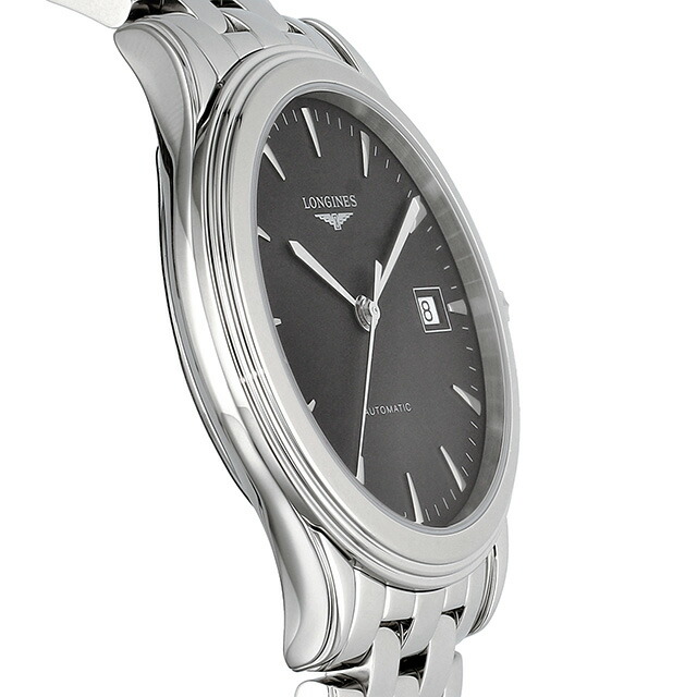 ロンジン フラッグシップ 自動巻き 腕時計 ブランド メンズ LONGINES L4.974.4.52.6 アナログ ブラック 黒 スイス製 おしゃれ 防水 プレゼント 男性 実用的