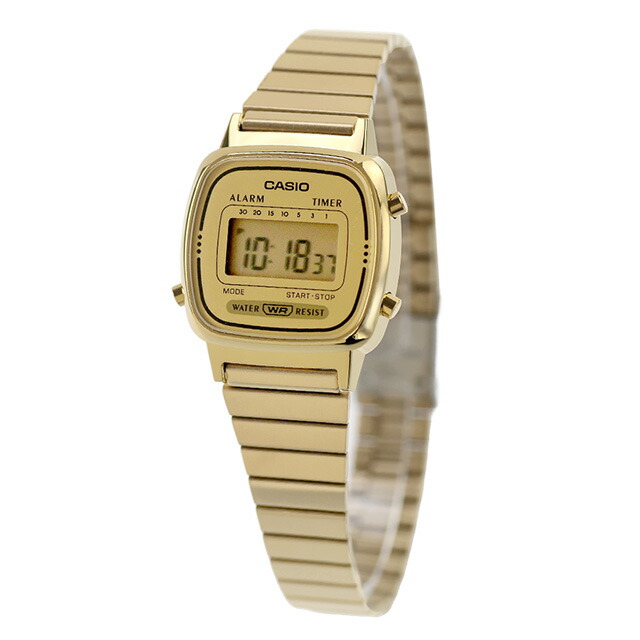 カシオ チープカシオ CASIO クォーツ 電池式 LA670WGA-9 ビンテージ 海外モデル レディース チプカシ 腕時計 ブランド カシオ casio デジタル ゴールド おしゃれ 防水 軽い 華奢 かわいい プレゼント 女性 実用的 学生 受験生 受験用 試験用 受験対応