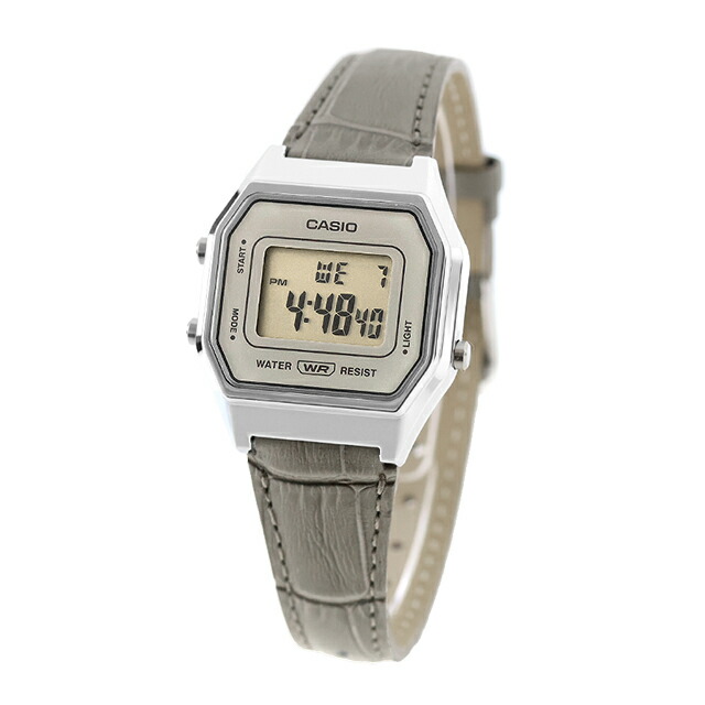 カシオ チープカシオ CASIO ヴィンテージ クォーツ 電池式 LA680WEL-8A2 海外モデル レディース チプカシ 腕時計 ブランド カシオ casio デジタル ライトグレー グレー おしゃれ 防水 軽い 華奢 かわいい プレゼント 女性 実用的