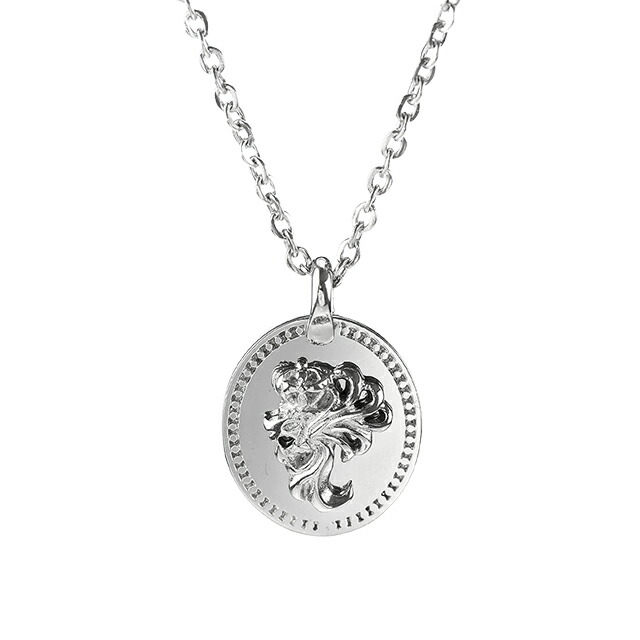 ライオンハート ネックレス メンズ レディース ブランド LION HEART コイン 動物 LHMN011H シルバー アクセサリー