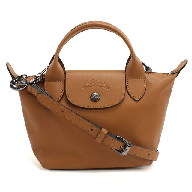 ロンシャン ハンドバッグ レディース ブランド Longchamp 2WAY レザー 1500 ブラウン 軽量 小さめ 手提げ 高級 おしゃれ プレゼント 女性 実用的 かわいい