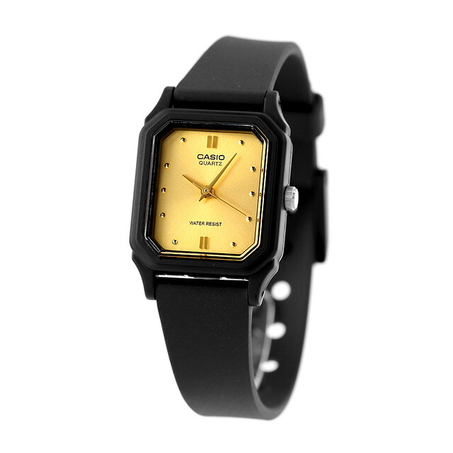 カシオ 腕時計 シンプル チープカシオ レディース 海外モデル ゴールド ブラック CASIO LQ-142E-9ADF チプカシ 時計 ブランド おしゃれ アナログ 防水 小さい 軽い かわいい プレゼント 女性 実用的 学生 受験生 受験用 試験用 受験対応