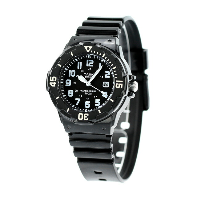 カシオ チプカシ 腕時計 デイト クラシック 海外モデル オールブラック CASIO LRW-200H-1BVDF 時計 ブランド おしゃれ 防水 小さい 軽い かっこいい プレゼント 男性 実用的