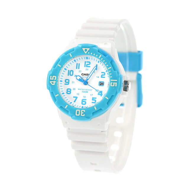 カシオ 腕時計 チープカシオ 海外モデル デイト LRW-200H-2BVDF CASIO クオーツ ホワイト ブルー チプカシ 時計 ブランド おしゃれ アナログ 防水 小さい 軽い かっこいい プレゼント 男性 実用的 学生 子供用 キッズ