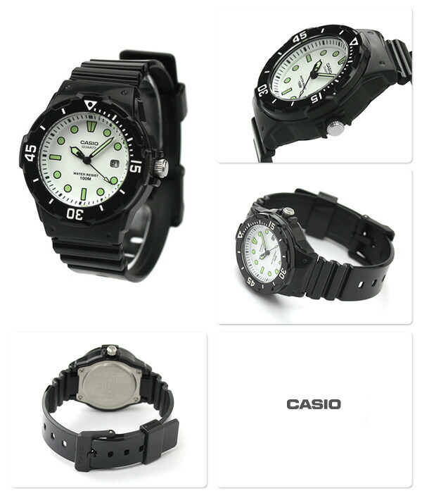 カシオ 腕時計 チープカシオ デイト 海外モデル ホワイト ブラック CASIO LRW-200H-7E1VDF チプカシ 時計 ブランド おしゃれ アナログ 防水 小さい 軽い かっこいい プレゼント 男性 実用的 学生 子供用 キッズ
