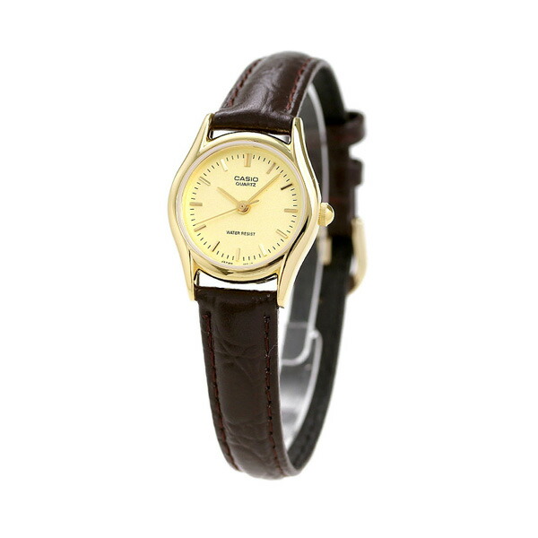 カシオ 腕時計 シンプル チープカシオ レディース LTP-1094Q-9ARDF CASIO ゴールド ダークブラウン チプカシ 時計 ブランド おしゃれ アナログ 防水 小さい 軽い かわいい プレゼント 女性 実用的 学生 受験生 受験用 試験用 受験対応