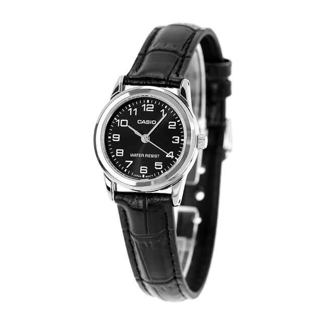 カシオ チープカシオ CASIO クォーツ 電池式 LTP-V001L-1B スタンダード 海外モデル レディース チプカシ 腕時計 シンプル ブランド カシオ casio アナログ ブラック 黒 おしゃれ 防水 軽い 華奢 かわいい プレゼント 女性 実用的 学生 受験生 受験用 試験用 受験対応