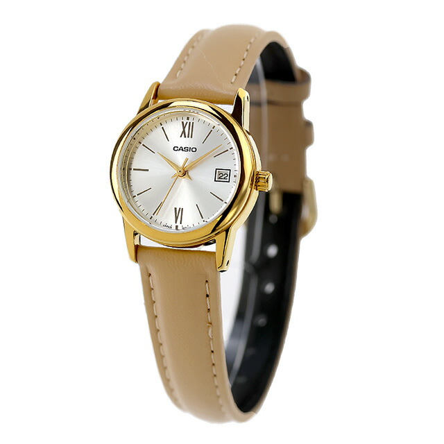 カシオ チープカシオ CASIO クォーツ 電池式 LTP-V002GL-7B3 スタンダード 海外モデル レディース チプカシ 腕時計 シンプル ブランド カシオ casio アナログ シルバー おしゃれ 防水 軽い 華奢 かわいい プレゼント 女性 実用的 学生 受験生 受験用 試験用 受験対応