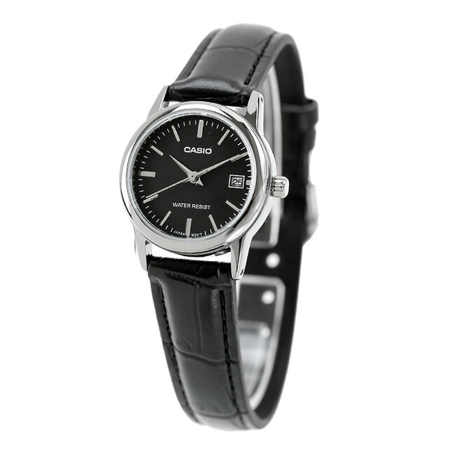 カシオ チープカシオ CASIO クォーツ 電池式 LTP-V002L-1A スタンダード 海外モデル レディース チプカシ 腕時計 シンプル ブランド カシオ casio アナログ ブラック 黒 おしゃれ 防水 軽い 華奢 かわいい プレゼント 女性 学生 受験生 受験用 試験用