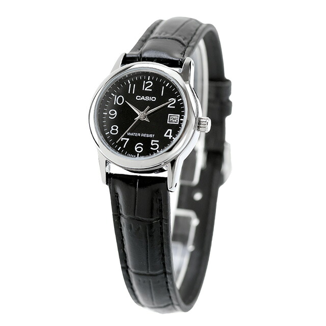 カシオ チープカシオ CASIO クォーツ 電池式 LTP-V002L-1B スタンダード 海外モデル レディース チプカシ 腕時計 シンプル ブランド カシオ casio アナログ ブラック 黒 おしゃれ 防水 軽い 華奢 かわいい プレゼント 女性 学生 受験生 受験用 試験用