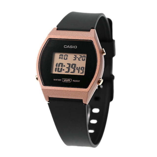 カシオ CASIO LW-204-1A カシオ クラシック チプカシ ユニセックス メンズ レディース 腕時計 カシオ casio デジタル ピンクゴールド ブラック 黒 ブランド おしゃれ 防水 小さい 軽い かわいい プレゼント 実用的