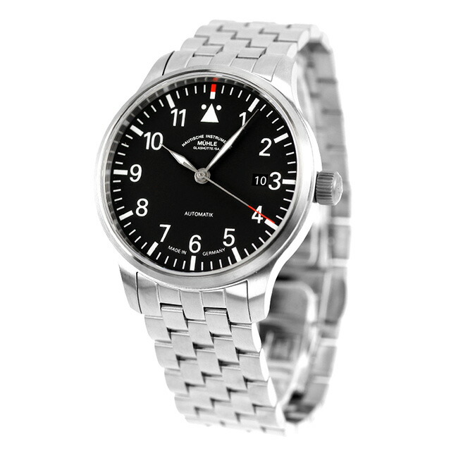 ミューレ・グラスヒュッテ Terrasport II 自動巻き 腕時計 ブランド メンズ Muhle Glashutte M1-37-44-MB アナログ ブラック 黒 ドイツ製