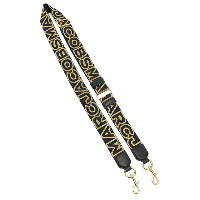 マークジェイコブス ショルダーストラップ レディース ブランド MARC JACOBS THE THIN STRAP 2S3SST002S02 BLACK-GOLD 小物