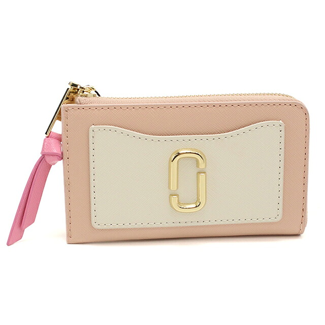マークジェイコブス キーリング付小銭入れ レディース ブランド MARC JACOBS THE TOP ZIP MULTI WALLET フラグメントケース 2F3SMP063S07 ROSE MULTI