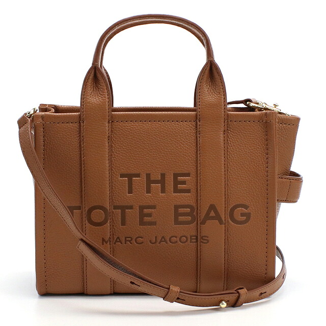 マークジェイコブス トートバッグ レディース ブランド MARC JACOBS MINI TRAVELER TOTE 2WAY レザー H009L01SP21 ブラウン 軽量 手提げ 高級 おしゃれ プレゼント 女性 実用的 かわいい