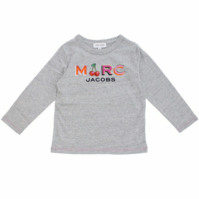子供服 キッズ 女の子 男の子 高級 ブランド 出産祝い ギフト おしゃれ マークジェイコブス 長袖Tシャツ ベビー MARC JACOBS インド W15617 CHINE GREY グレー系 ウェア 選べるモデル