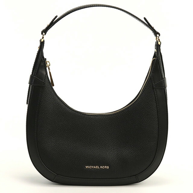 マイケル・コース ショルダーバッグ セミショルダー レディース MICHAEL KORS PRESTON レザー バングラデシュ 30S4G0PL5L BLACK ブラック バッグ 斜めがけ ブランド 高級 おしゃれ プレゼント 女性 実用的 かわいい