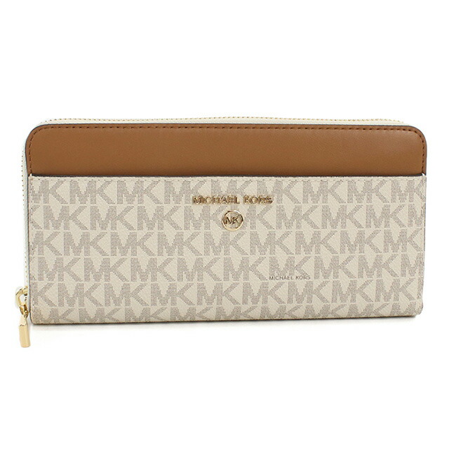 マイケルコース 長財布ラウンドファスナー レディース ブランド MICHAEL KORS JET SET CHARM レザー 32T0GT9E8B ホワイト 財布