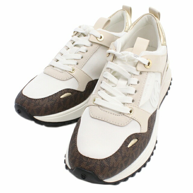 マイケルコース スニーカー レディース MICHAEL KORS PVC ポリエステル コットン ポリウレタン カンボジア 43F1THFS1B OPTIC WHITE ホワイト系 ブラウン系 小物 選べるモデル