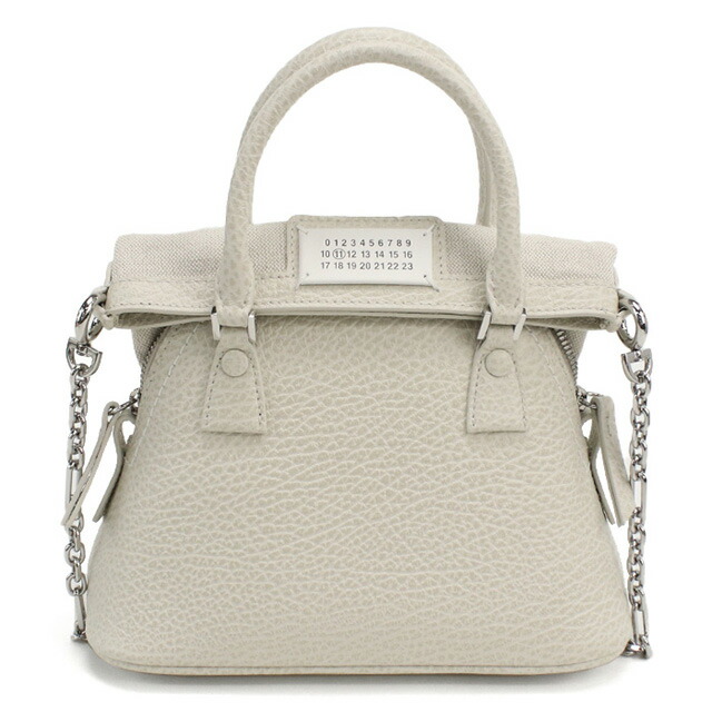 メゾンマルジェラ ハンドバッグ レディース ブランド Maison Margiela レザー イタリア S56WG0081 グレー系 バッグ 軽量 小さめ 手提げ 高級 おしゃれ プレゼント 女性 実用的 かわいい