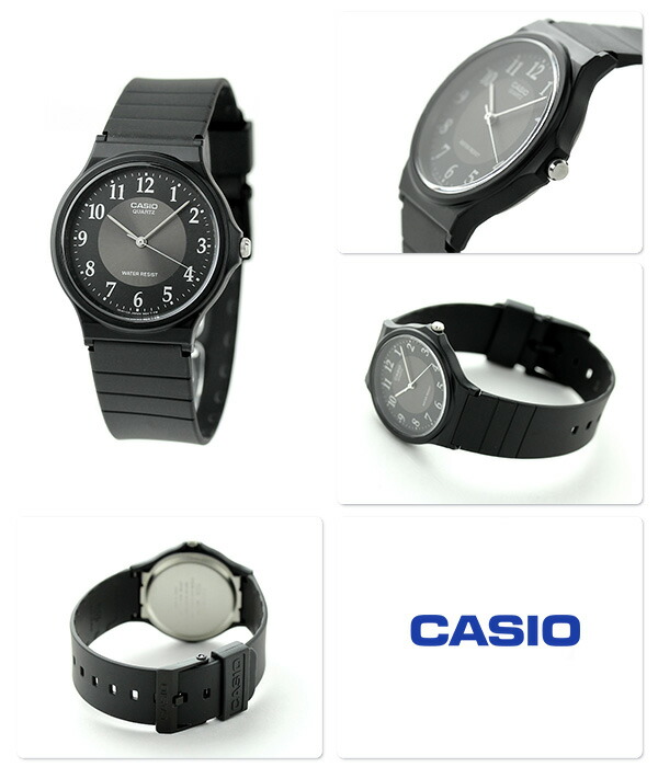 カシオ 腕時計 シンプル チープカシオ 海外モデル ラウンド MQ-24-1B3DF CASIO オールブラック チプカシ 時計 ブランド おしゃれ アナログ 防水 小さい 軽い かっこいい プレゼント 男性 実用的 学生 受験生 受験用 試験用 受験対応