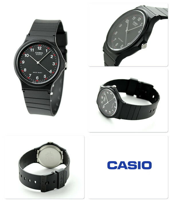 カシオ 腕時計 シンプル チープカシオ 海外モデル ラウンド MQ-24-1BDF CASIO オールブラック チプカシ 時計 ブランド おしゃれ アナログ 防水 小さい 軽い かっこいい プレゼント 男性 実用的 学生 受験生 受験用 試験用 受験対応
