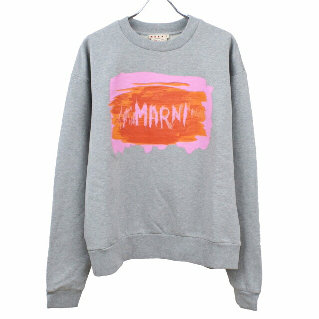 マルニ スウェット メンズ ブランド MARNI イタリア FUMU0074P1 グレー系 ウェア 選べるモデル プレゼント 実用的