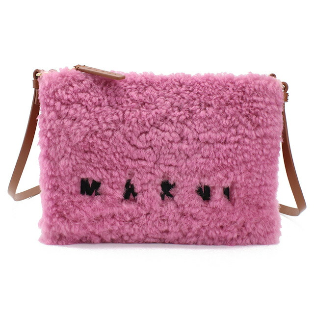 マルニ 斜め掛け ショルダーバッグ レディース ブランド MARNI レザー PHMO0011L0 ピンク系 バッグ