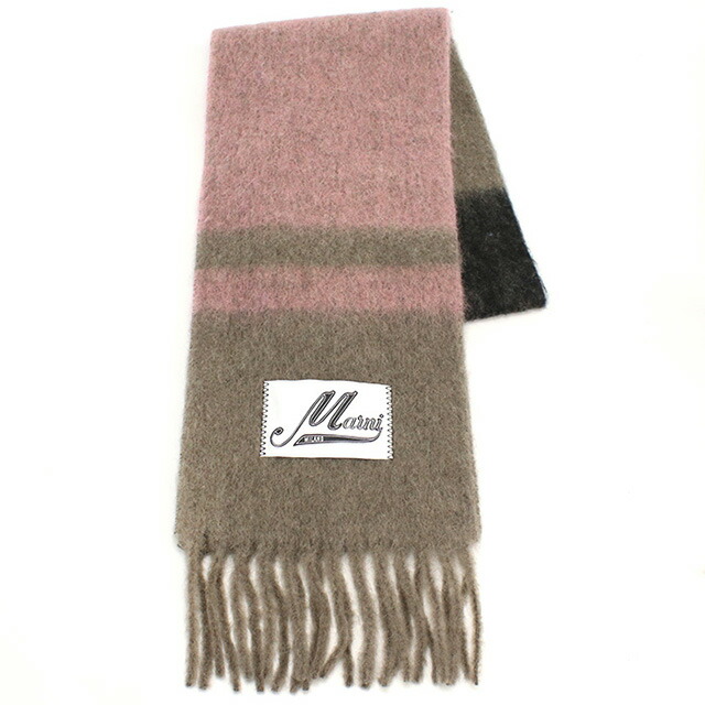 マルニ マフラー レディース ブランド MARNI イタリア SCMC0122Y0 ピンク系 ブラウン系 小物