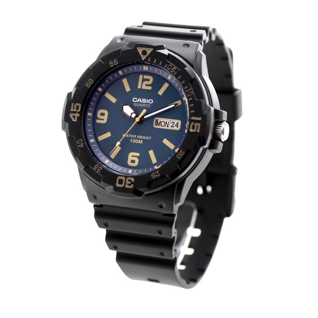 カシオ 腕時計 チープカシオ デイデイト MRW-200H-2B3VDF CASIO アウトドア ブルー ブラック チプカシ 時計 ブランド おしゃれ 防水 小さい 軽い かっこいい プレゼント 男性 実用的
