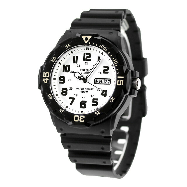 カシオ 腕時計 チープカシオ クオーツ MRW-200H-7BVDF CASIO アウトドア ホワイト ブラック チプカシ 時計 ブランド おしゃれ 防水 小さい 軽い かっこいい プレゼント 男性 実用的