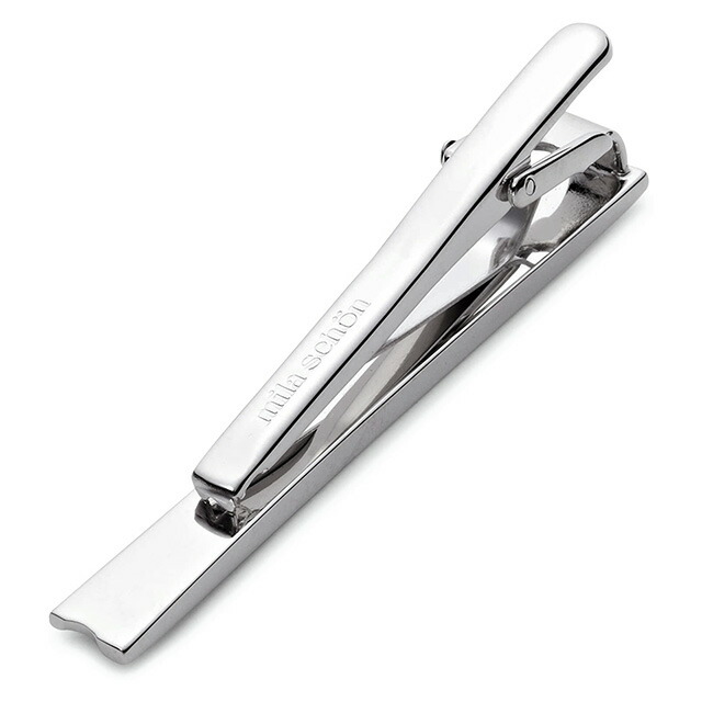 Mila schon ミラショーン ネクタイピン ブランド メンズ タイバー タイピン クリップ 真鍮 MS01023 シルバー アクセサリー ビジネス フォーマル 小物 記念日 誕生日プレゼント 就職祝い 男性 ギフト プレゼント 実用的