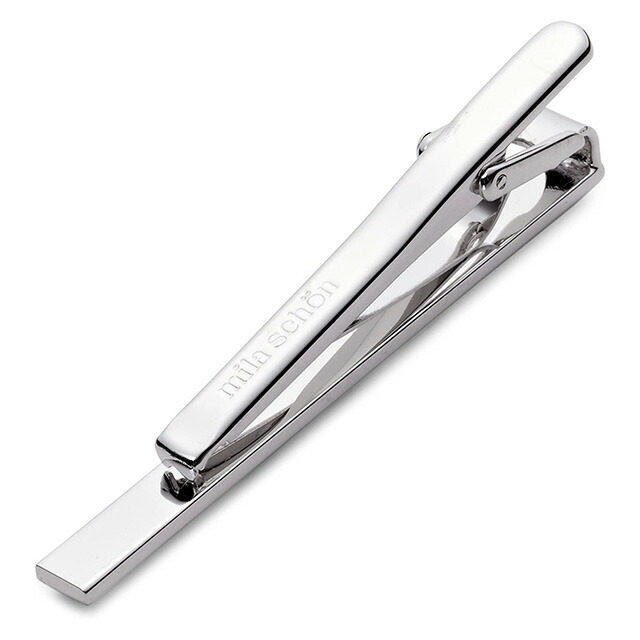 Mila schon ミラショーン ネクタイピン ブランド メンズ タイバー タイピン クリップ 真鍮 MS01072 シルバー アクセサリー ビジネス フォーマル 小物 記念日 誕生日プレゼント 就職祝い 男性 ギフト プレゼント 実用的