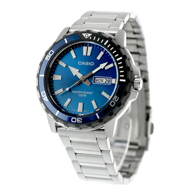 カシオ チープカシオ CASIO アウトドア クォーツ 電池式 MTD-125D-2A1V スタンダード 海外モデル メンズ チプカシ 腕時計 ブランド カシオ CASIO アウトドア アナログ ブルー おしゃれ 防水 小さい 軽い かわいい プレゼント 実用的
