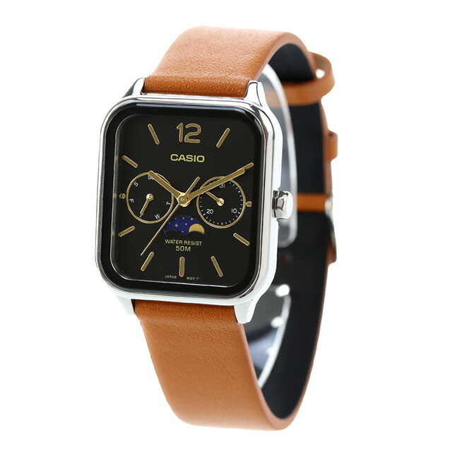 カシオ CASIO MTP-M305L-1AV スタンダード チプカシ ムーンフェイズ 海外モデル メンズ 腕時計 カシオ casio アナログ ブラック ブラウン 黒 ブランド おしゃれ 防水 小さい 軽い かっこいい プレゼント 男性 実用的