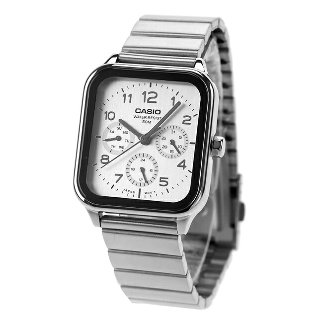 カシオ チープカシオ CASIO スタンダード クォーツ 電池式 MTP-M306D-7AV メンズ チプカシ 腕時計 ブランド アナログ シルバー おしゃれ 防水 小さい 軽い かわいい プレゼント 実用的
