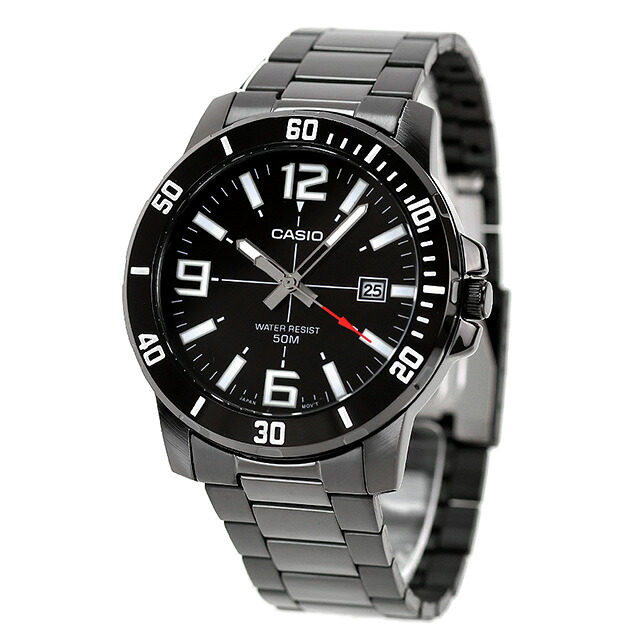 カシオ チープカシオ CASIO クォーツ 電池式 MTP-VD01B-1BV スタンダード 海外モデル メンズ チプカシ 腕時計 ブランド カシオ casio アナログ ブラック 黒 おしゃれ 防水 小さい 軽い かわいい プレゼント 実用的 学生
