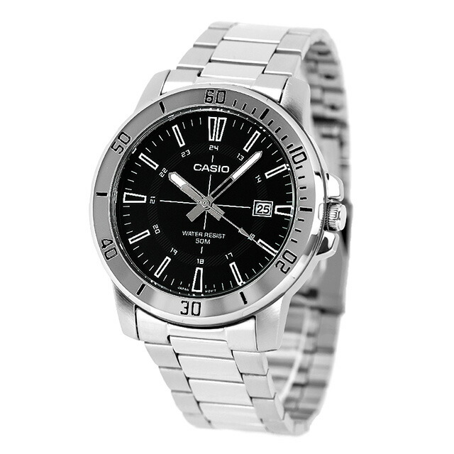 カシオ チープカシオ CASIO クォーツ 電池式 MTP-VD01D-1CV スタンダード 海外モデル メンズ チプカシ 腕時計 ブランド カシオ casio アナログ ブラック 黒 おしゃれ 防水 小さい 軽い かわいい プレゼント 実用的 学生