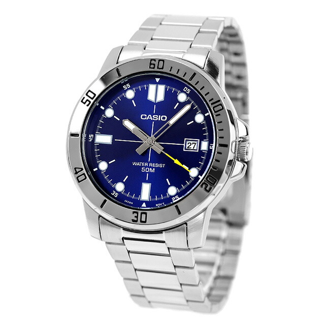 カシオ チープカシオ CASIO クォーツ 電池式 MTP-VD01D-2EV スタンダード 海外モデル メンズ チプカシ 腕時計 ブランド カシオ casio アナログ ブルー おしゃれ 防水 小さい 軽い かわいい プレゼント 実用的 学生