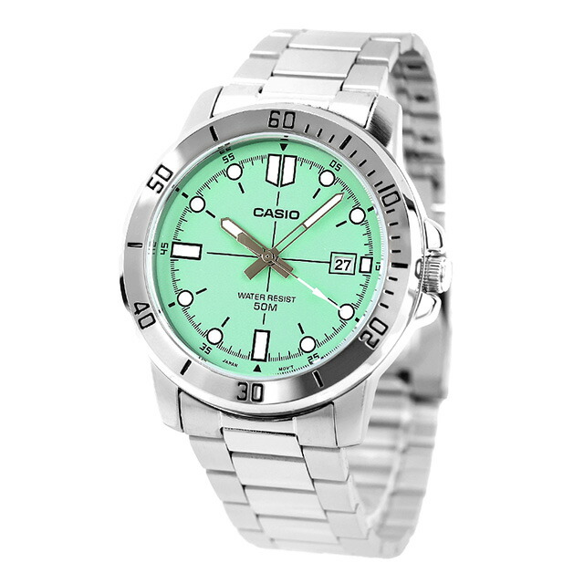 カシオ チープカシオ CASIO クォーツ 電池式 MTP-VD01D-3E1V スタンダード 海外モデル メンズ チプカシ 腕時計 ブランド カシオ casio アナログ グリーン おしゃれ 防水 小さい 軽い かわいい プレゼント 実用的 学生